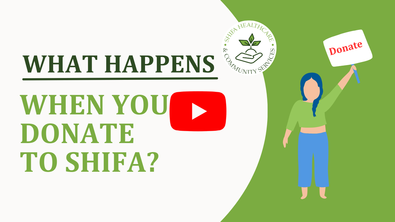 what happens when you donate to Shifa_ (ways to donate Page)